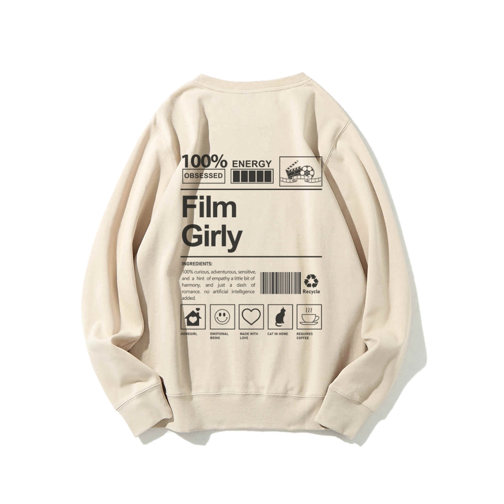 Film Giry Casual Crewneck Sweatshirt-moweekender