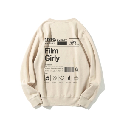 Film Giry Casual Crewneck Sweatshirt-moweekender