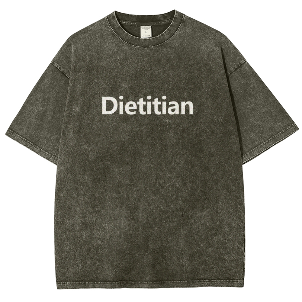 Dietitian Unisex Fit Washed T-Shirt-moweekender