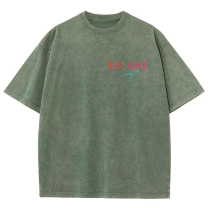 Unisex Fit Washed T-Shirt-moweekender