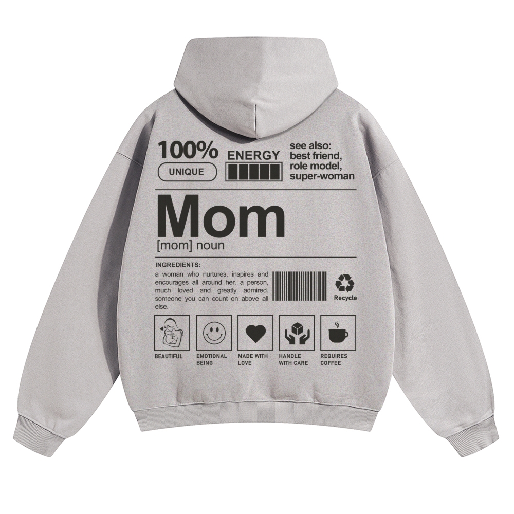 Mom Unisex Casual Anime Print Hoodie-moweekender