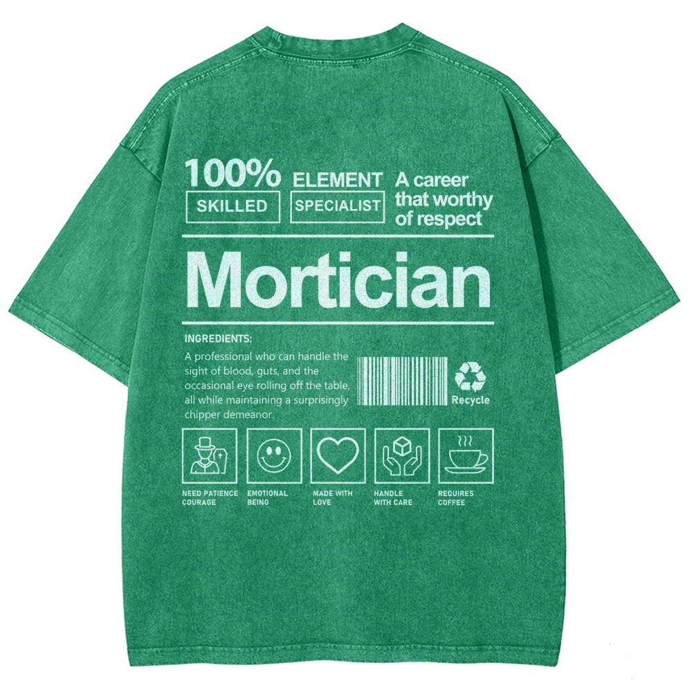 Mortician Unisex Fit Washed T-Shirt-moweekender