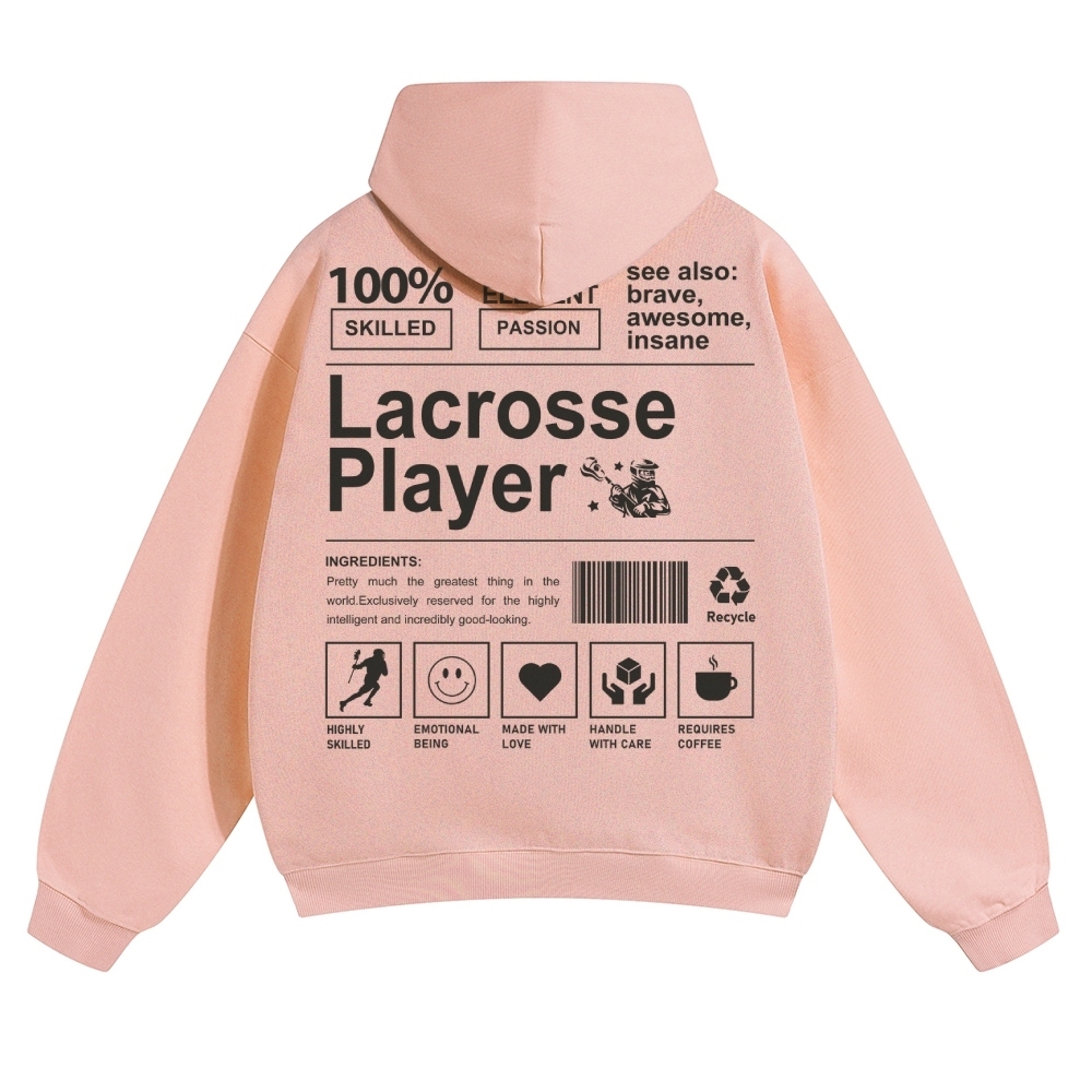 Lacrosse Player Unisex Casual Anime Print Hoodie-moweekender
