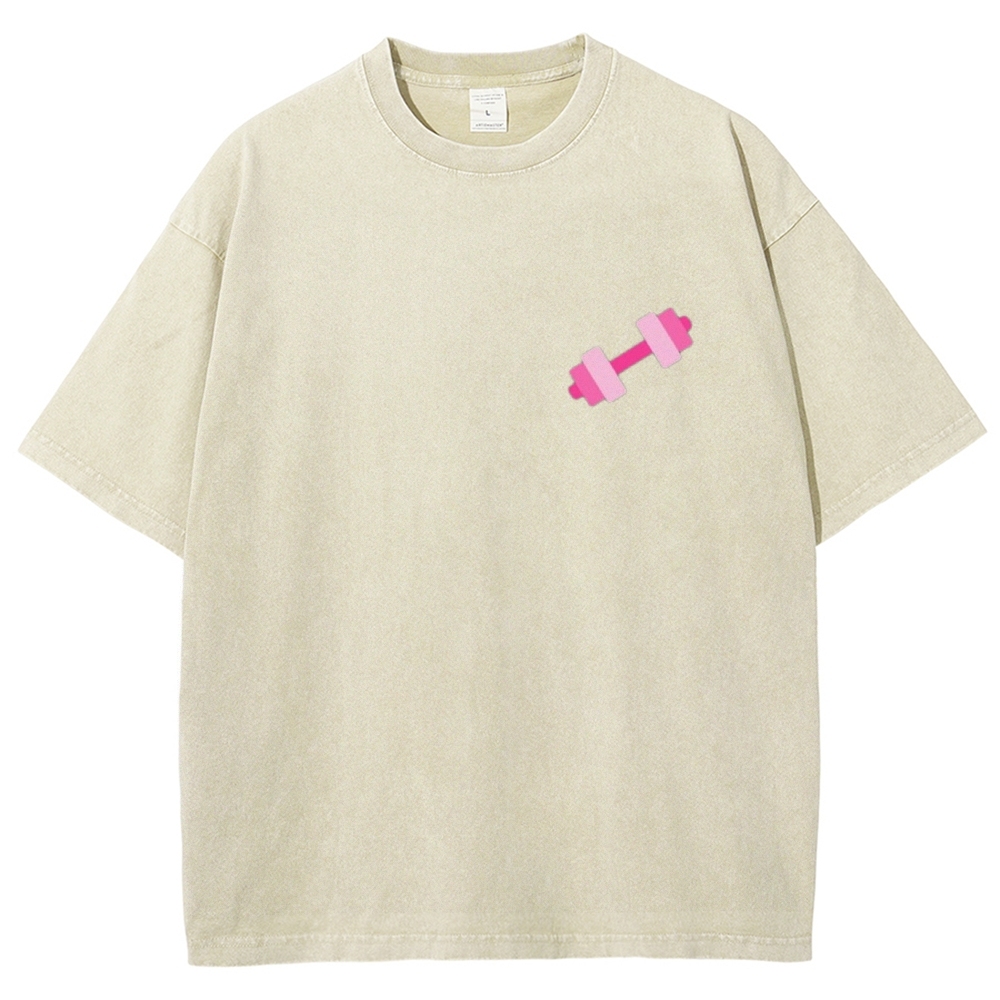 Lift Like a Girl Vintage Snowflake Washed T-Shirt-moweekender