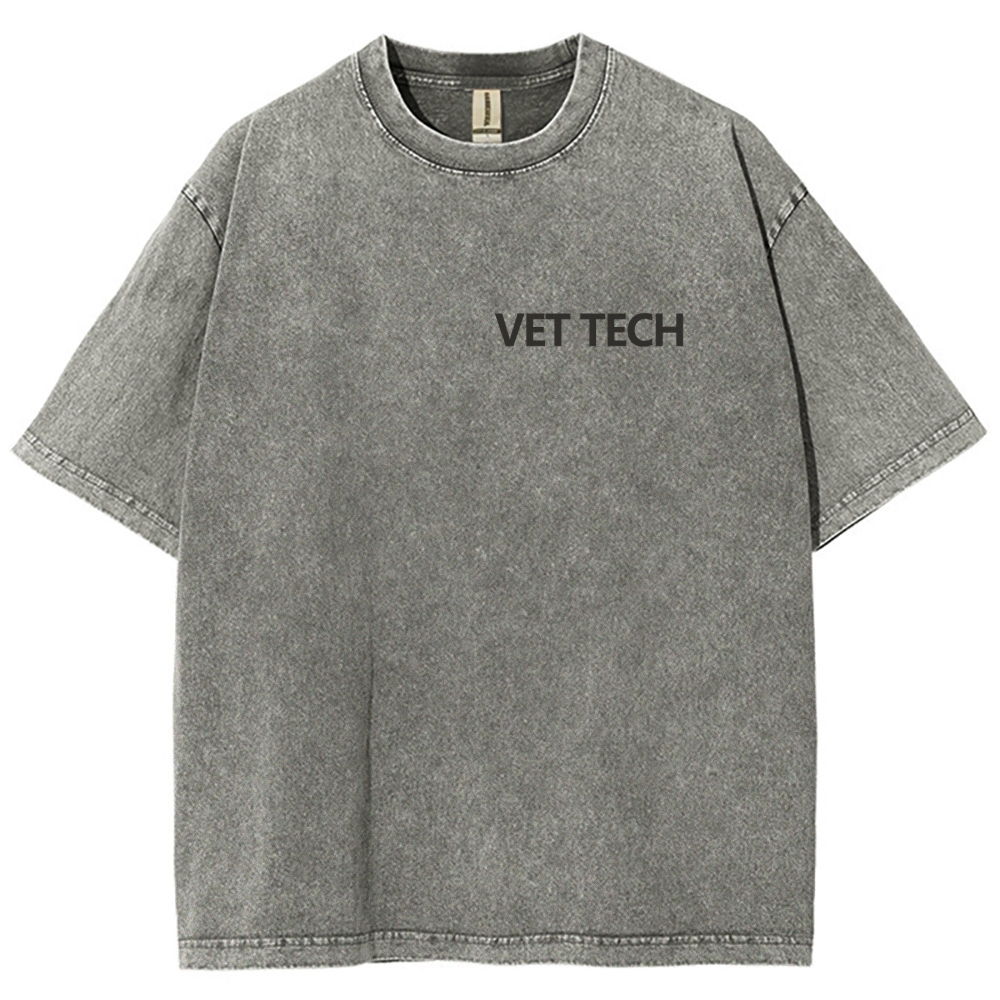 vet tech Unisex Fit Washed T-Shirt-moweekender