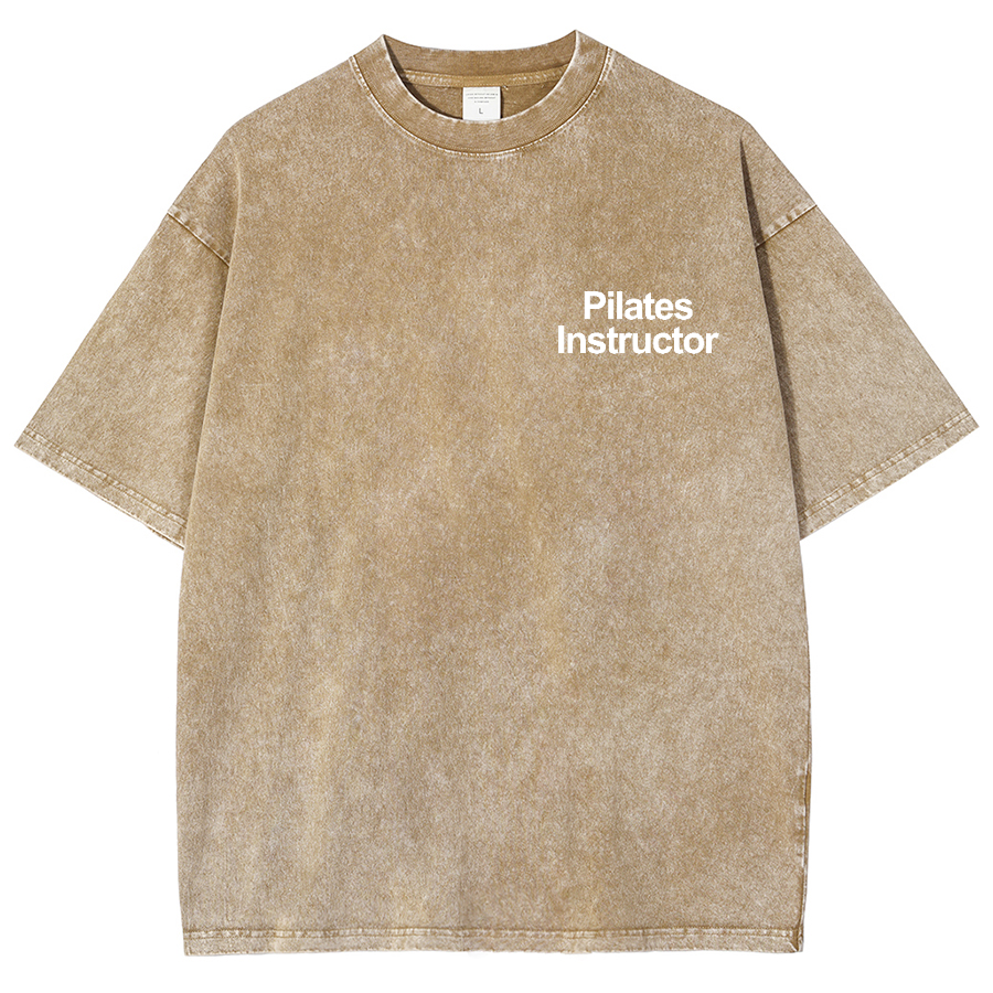 Pilates Instructor Unisex Fit Washed T-Shirt