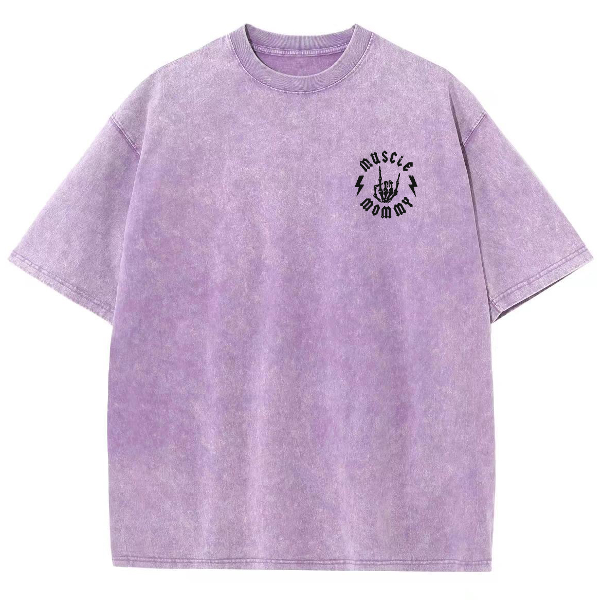 Muscle Mommy Unisex Fit Washed Oversized T-Shirt-moweekender