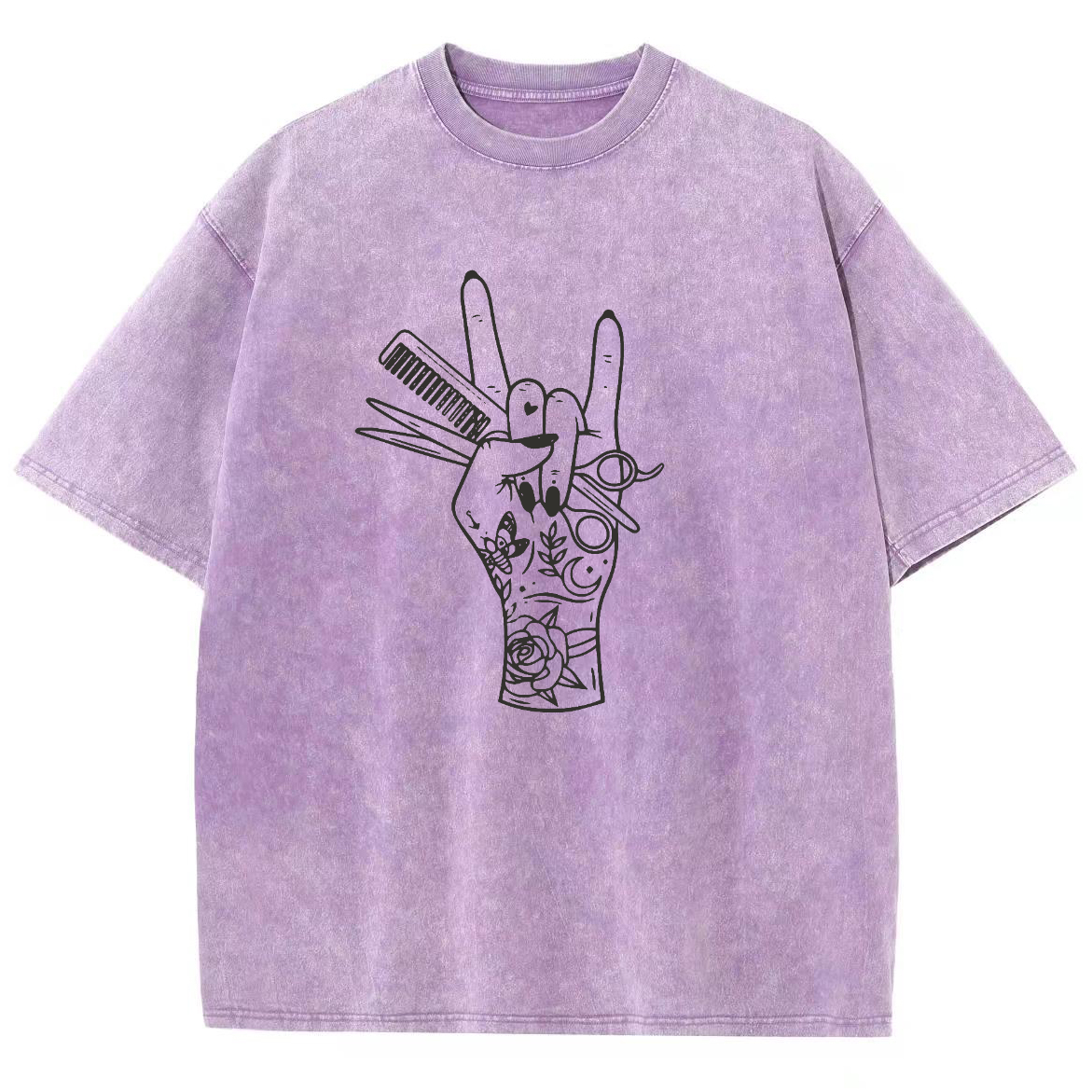 Hair Stylist Unisex Fit Washed T-Shirt-moweekender