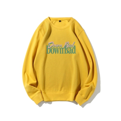 Down Bad Crying At The Gym Casual Crewneck Sweatshirt-moweekender