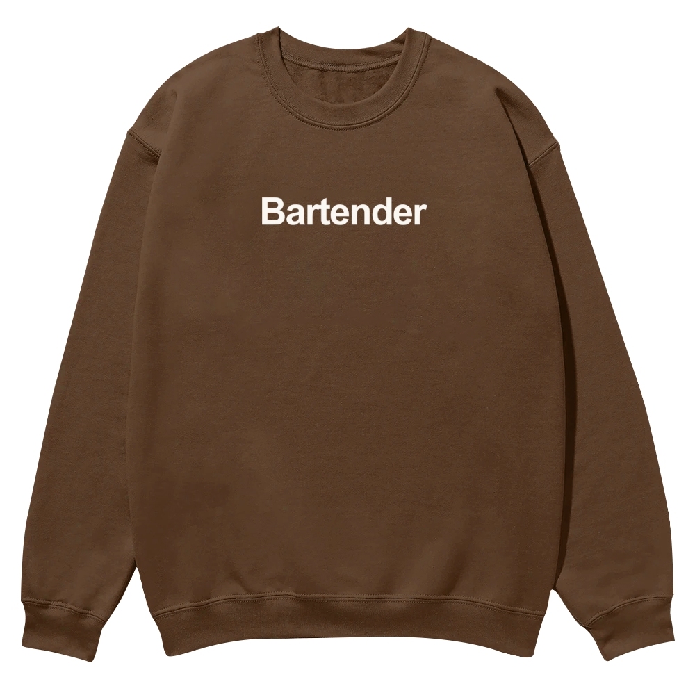 Bartender Printed Crew Neck Sweatshirt-moweekender