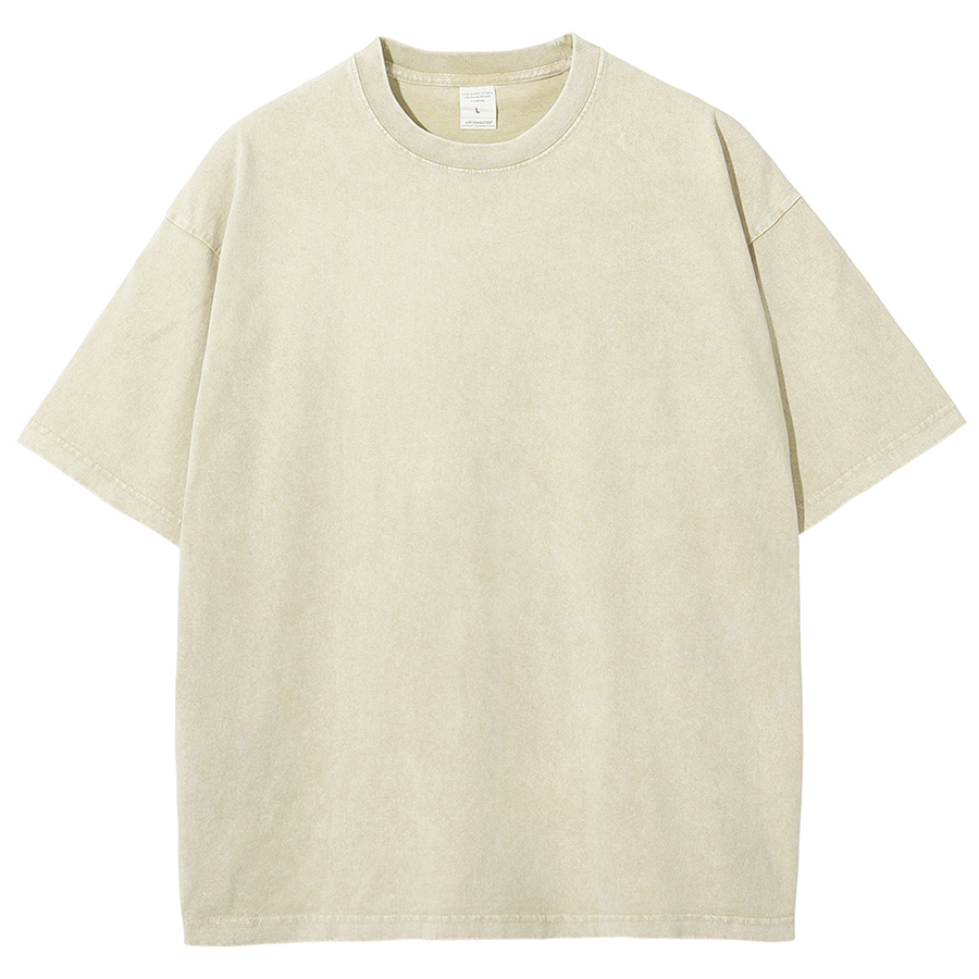 Introvert Label Wall Unisex Fit Washed Oversized T-Shirt-moweekender