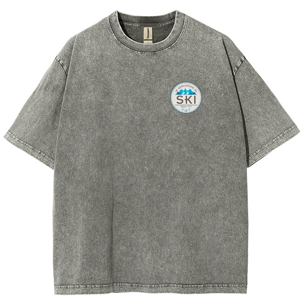 Skieur Unisex Fit Washed T-Shirt-moweekender
