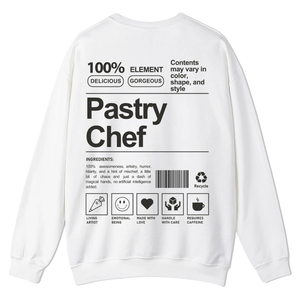 Pastry Chef Casual Crewneck Sweatshirt-moweekender