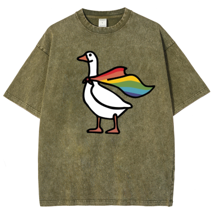 Goose Washed Oversized T-Shirt-moweekender