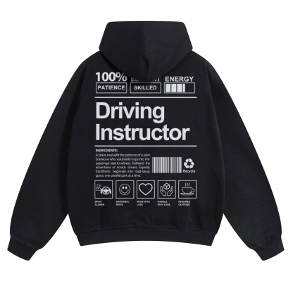 Driving Instructor Unisex Casual Anime Print Hoodie-moweekender