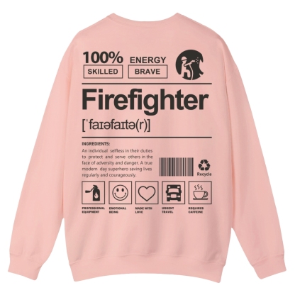 Firefighter Casual Crewneck Sweatshirt-moweekender
