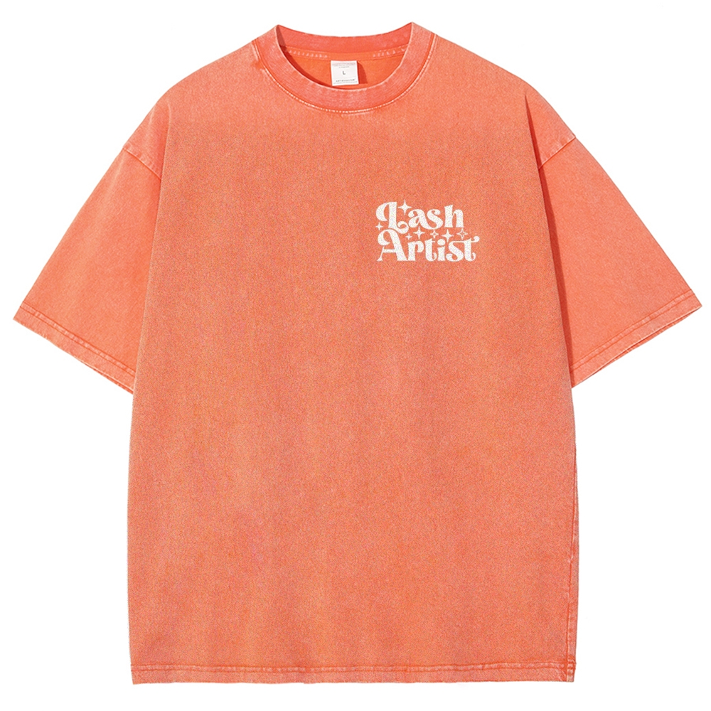 Lash Artist Vintage Snowflake Washed T-Shirt-moweekender