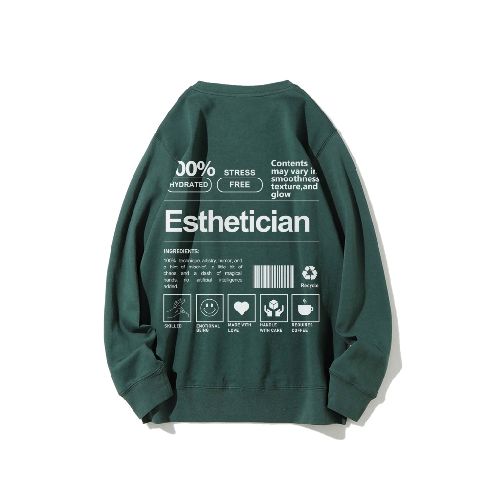 Esthetician Casual Crewneck Sweatshirt-moweekender