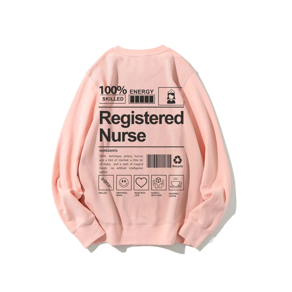 Registered Nurse Casual Crewneck Sweatshirt-moweekender