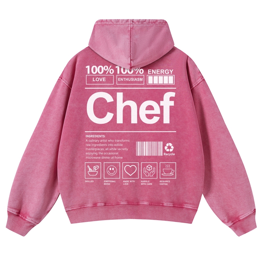 Chef Casual Washed Hoodie