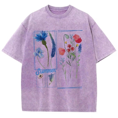 Florist Unisex Fit Washed T-Shirt-moweekender