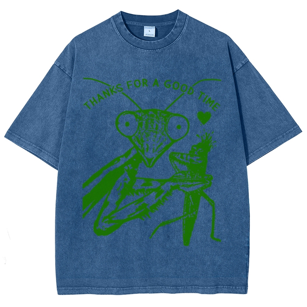 Thanks For A Good Time Vintage Snowflake Washed T-Shirt-moweekender