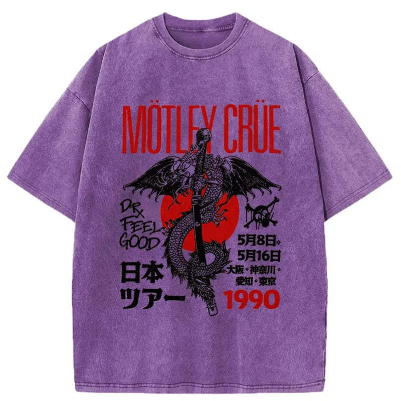 Motley Crue Washed Vintage T-Shirt-moweekender