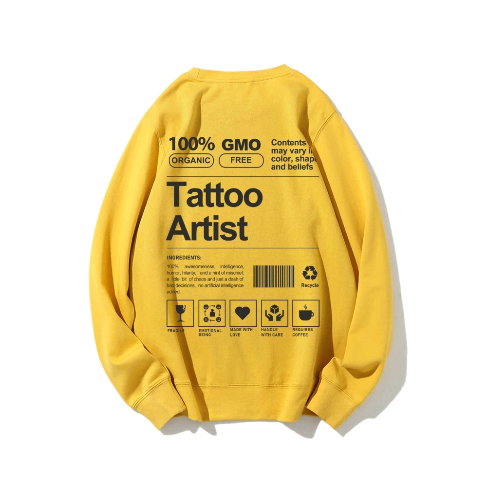 Tattoo Artist Casual Crewneck Sweatshirt-moweekender