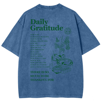 Grateful Aesthetic Summer Unisex Fit Washed T-Shirt-moweekender