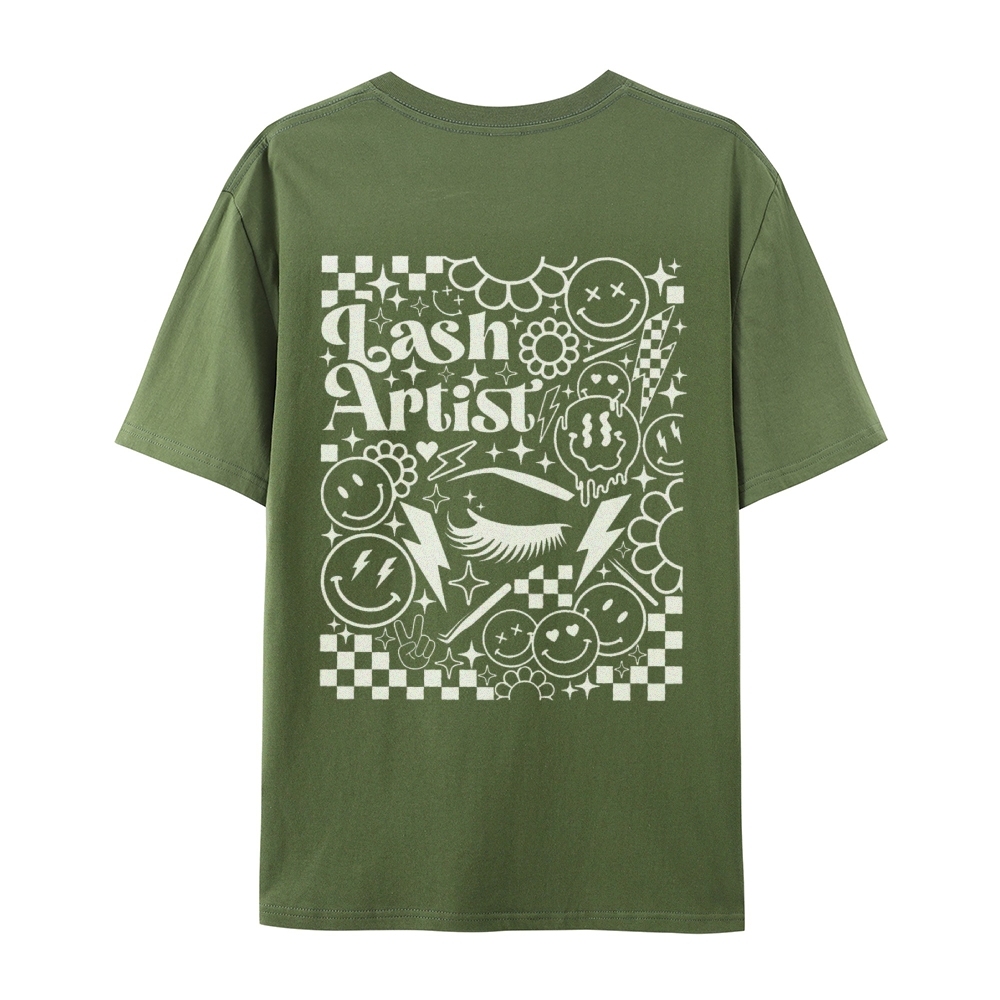 Lash Artist Casual Short Sleeve T-Shirt-moweekender