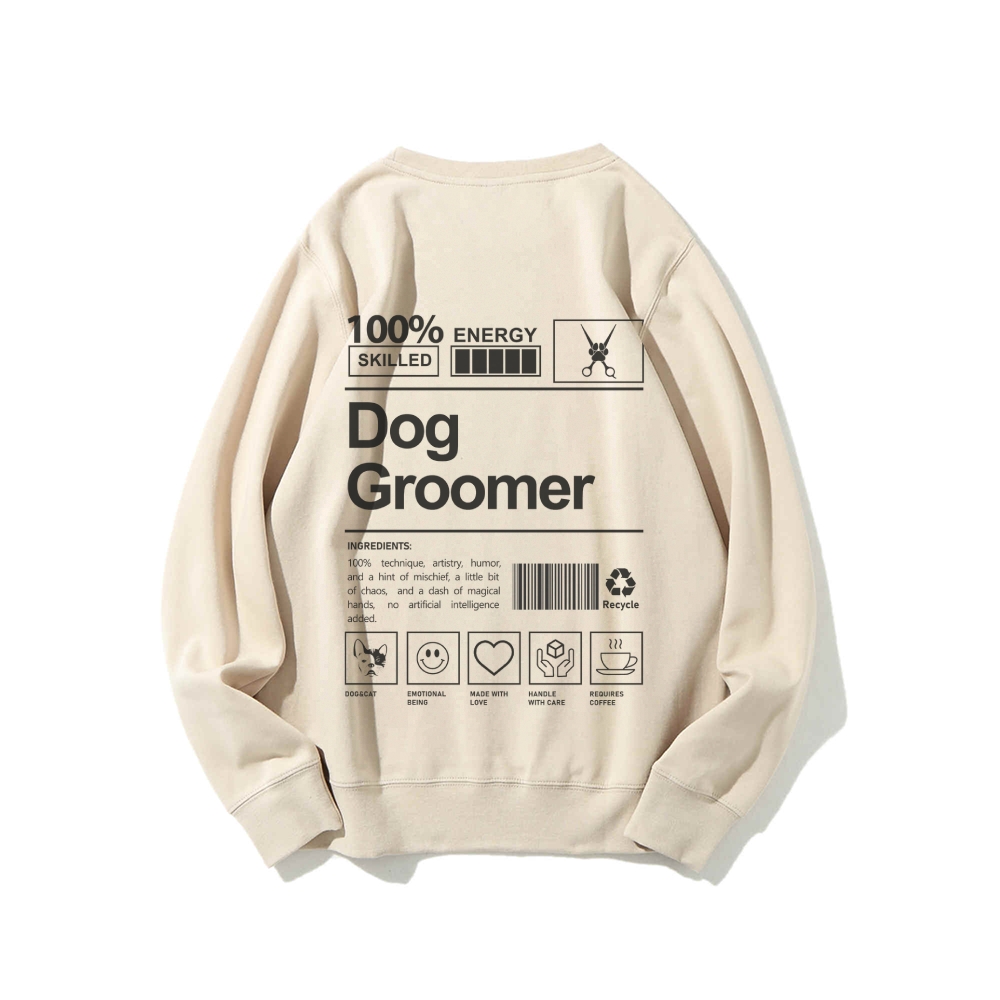 Dog Groomer Casual Crewneck Sweatshirt-moweekender