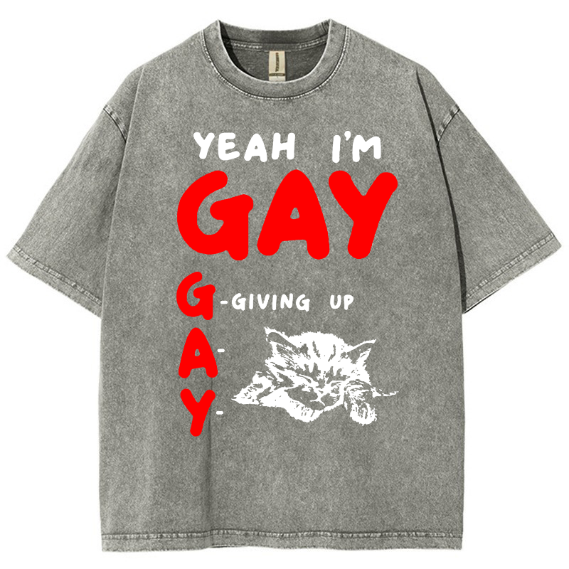 Give Up Vintage Snowflake Washed T-Shirt-moweekender