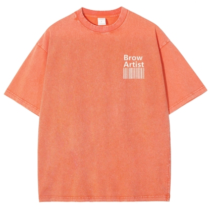Brow Artist Vintage Snowflake Washed T-Shirt