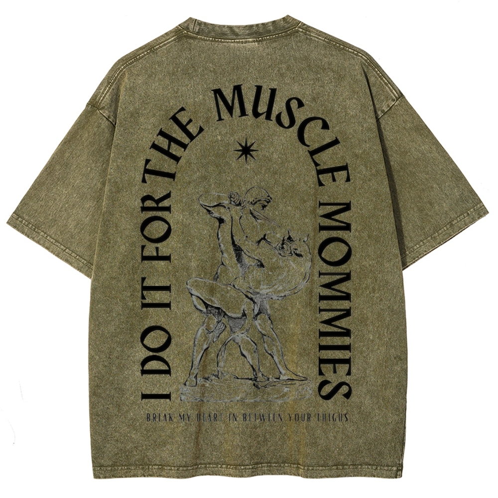 Do For Muscle Vintage Snowflake Washed T-Shirt-moweekender