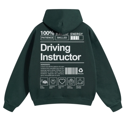 Driving Instructor Unisex Casual Anime Print Hoodie-moweekender