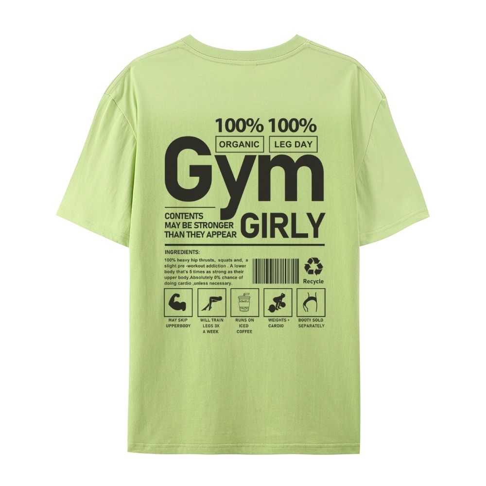 Gym Girly Casual Short Sleeve T-Shirt-moweekender