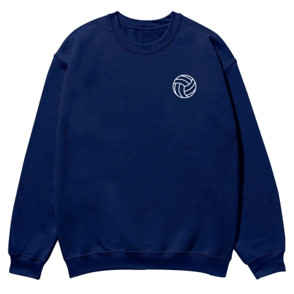 Volleyball Player Printed Crew Neck Sweatshirt-moweekender