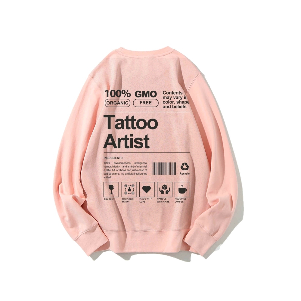 Tattoo Artist Casual Crewneck Sweatshirt-moweekender