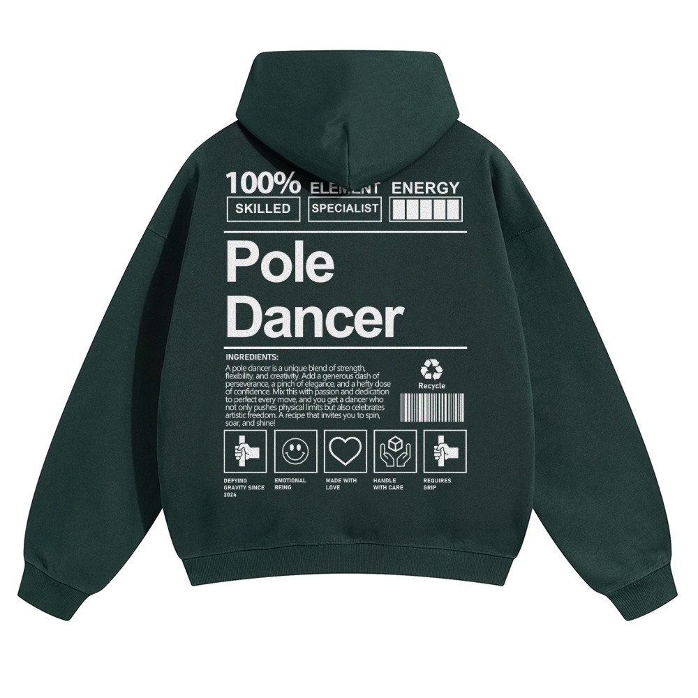 Pole Dancer Solid Color Hoodie