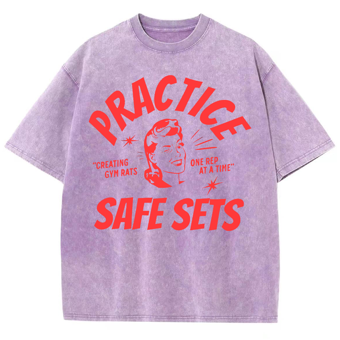 Practice Safe Sets Unisex Fit Washed Oversized T-Shirt-moweekender