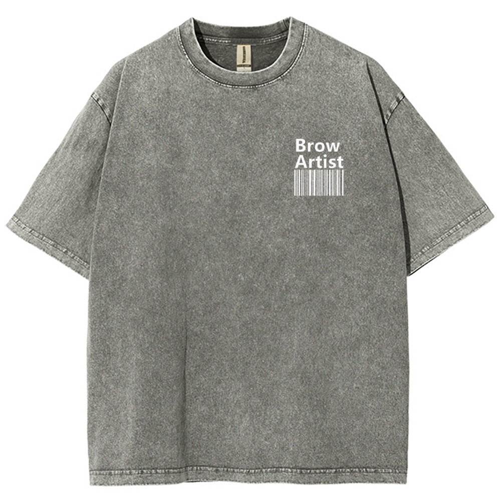 Brow Artist Vintage Snowflake Washed T-Shirt