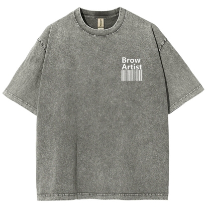 Brow Artist Vintage Snowflake Washed T-Shirt