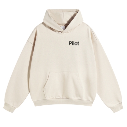 Pilot Solid Color Hoodie-moweekender