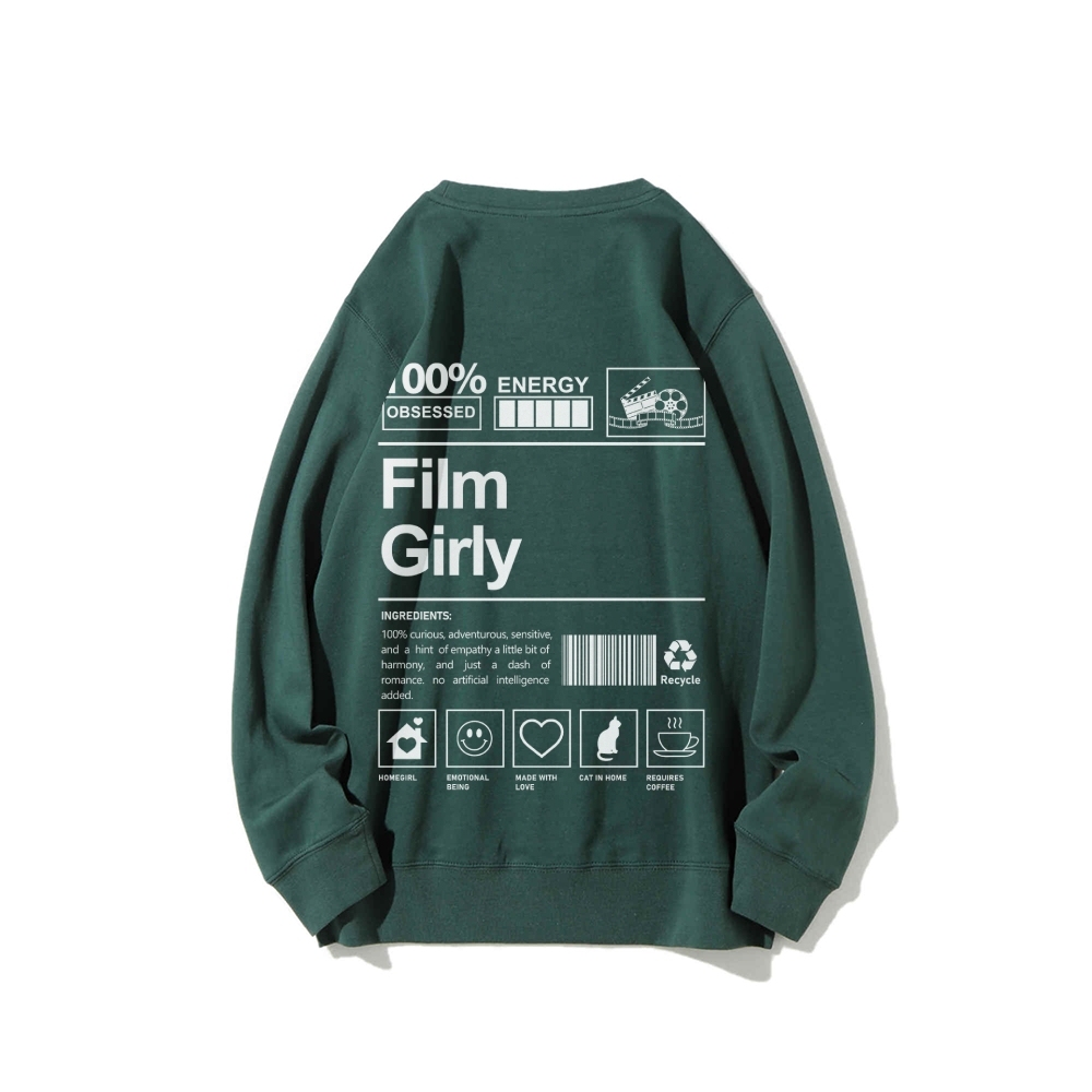 Film Giry Casual Crewneck Sweatshirt-moweekender