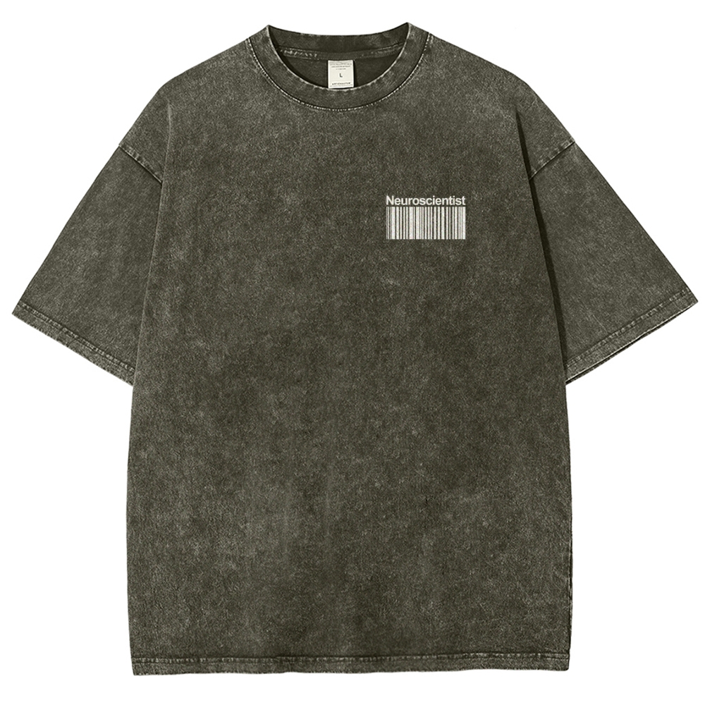 Neuroscientist Unisex Fit Washed T-Shirt-moweekender