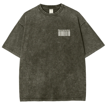 Neuroscientist Unisex Fit Washed T-Shirt-moweekender