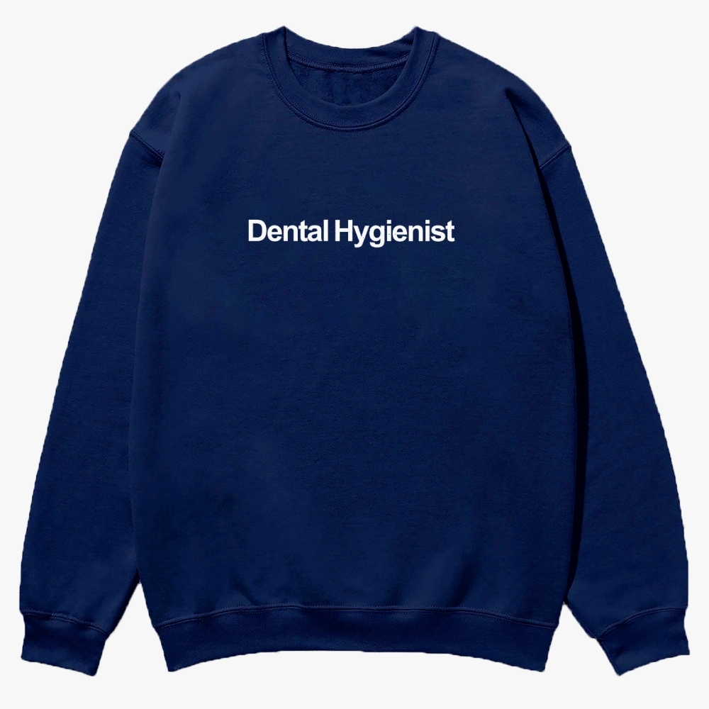 Dental Hygienist Casual Crewneck Sweatshirt-moweekender