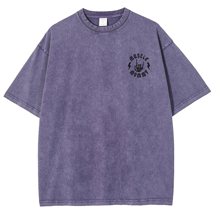 Muscle Mommy Unisex Fit Washed Oversized T-Shirt-moweekender
