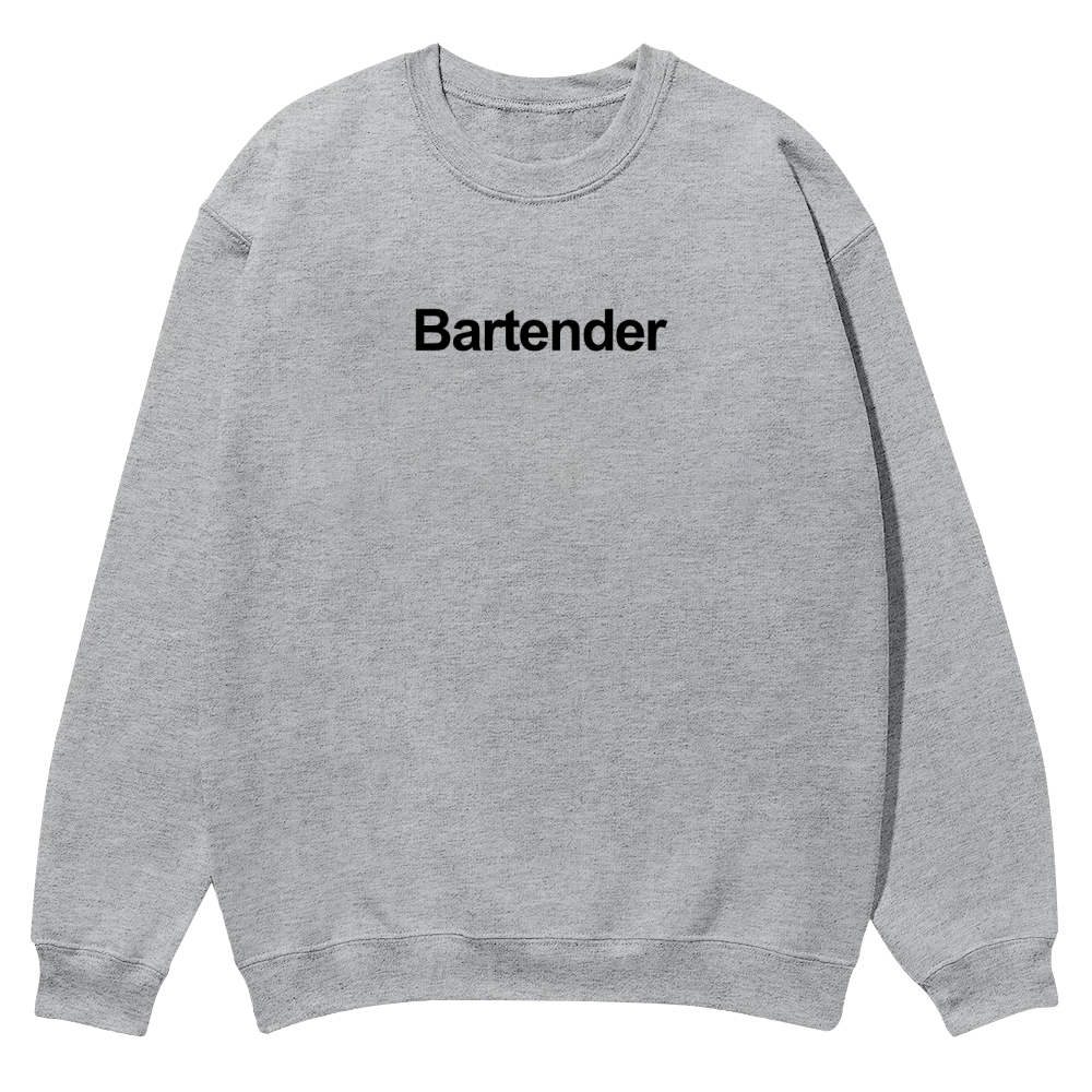 Bartender Printed Crew Neck Sweatshirt-moweekender