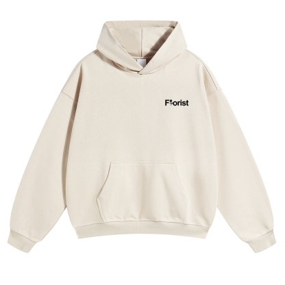 Florist Pattern Unisex Casual Anime Print Hoodie-moweekender